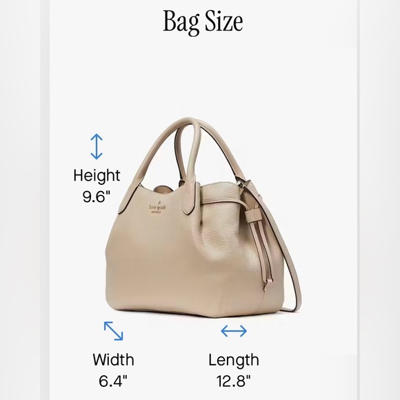 NWT Kate Spade Pebbled Leather Large Dumpling 🥟 Bag in Light Sand - Picture 13 of 14